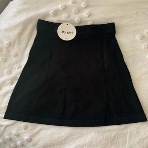 Verge Girl black mini skirt